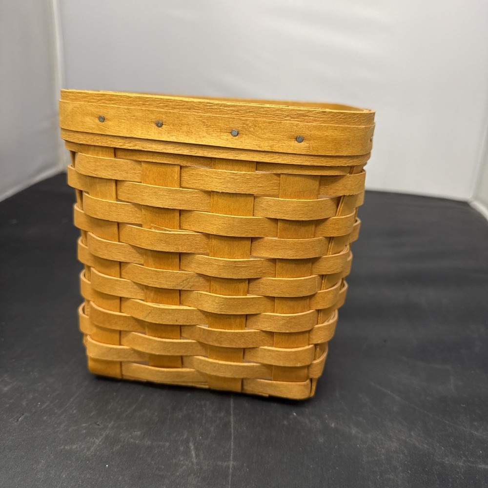 longaberger square basket 6.5" with plastic liner